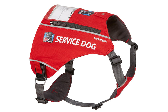 Access ID vest reads service dog on the side with an ID holder on top.
